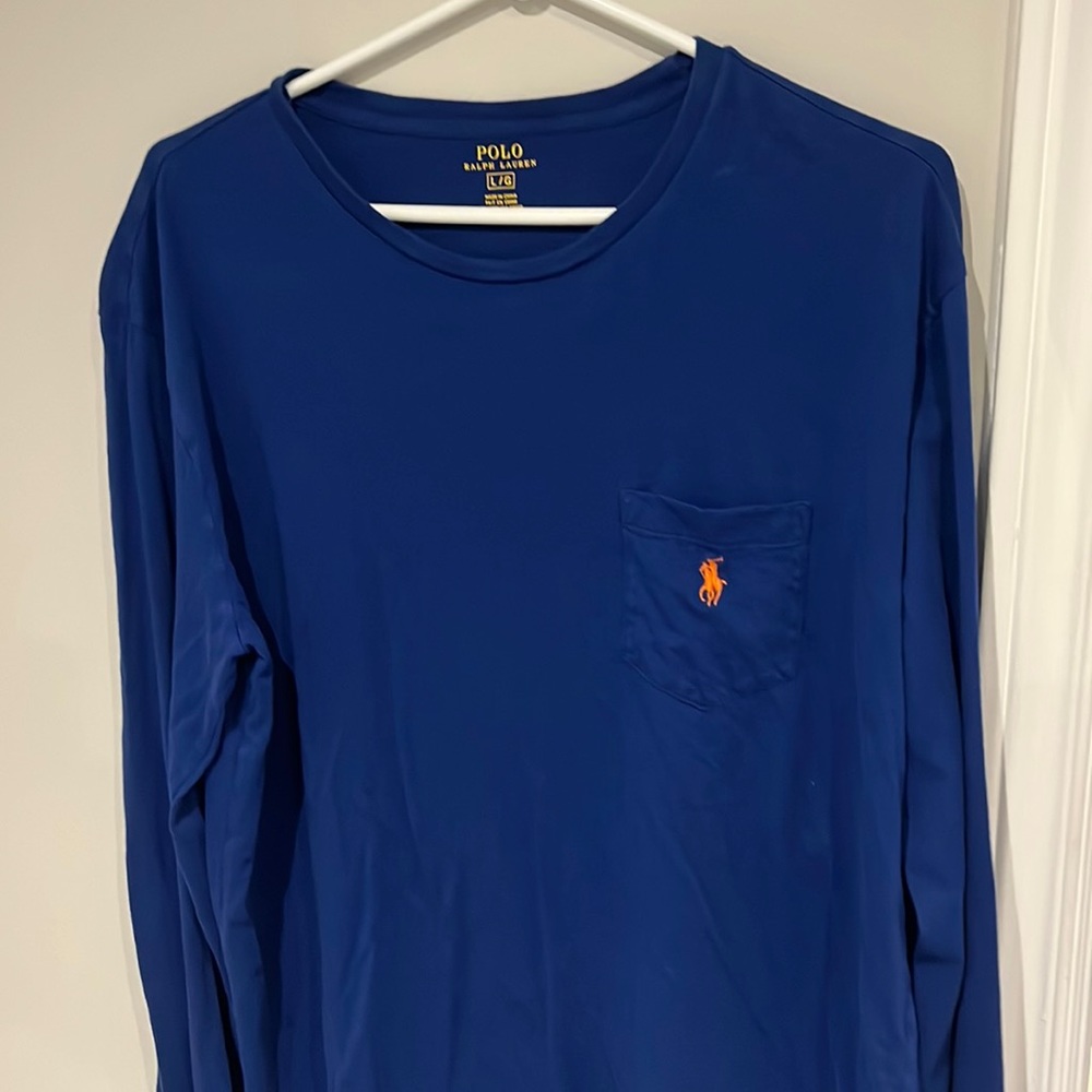 Polo Blue Long Sleeve - Large